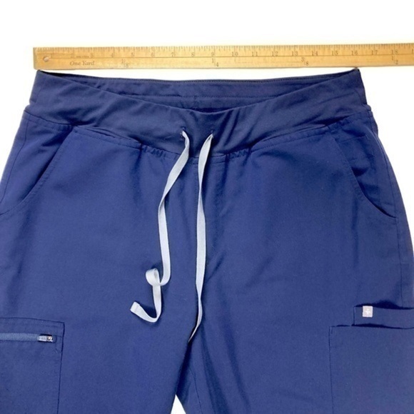 FIGS Cargo Pants Mens XL Navy Blue Axiom Straight Leg 7 Pockets Stretch Scrubs - Picture 11 of 16